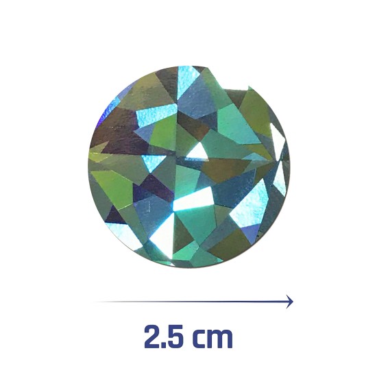 استكر كشط دائري هولوجرام تكسير 2.5×2.5 عدد 15 (104094)