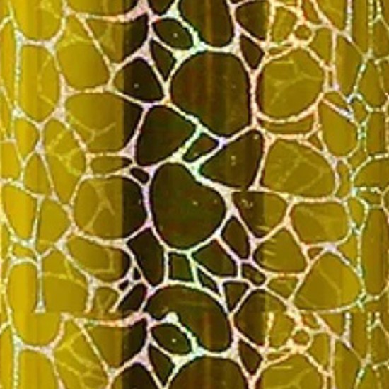 فينيل الاسطح تيك راب هولوجرافيك مزخرف ذهبي 30.5×100 سم  (106391)