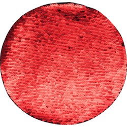 قماش ترتر لاصق دائري احمر 19×19 (209007)