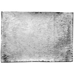قماش ترتر لاصق مستطيل فضي 21×28 (209013)