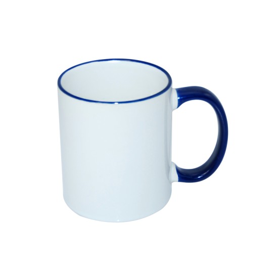 كوب ملون من الحواف والمقبض ازرق 11 اونصة (302028)