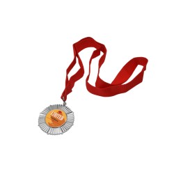 ميدالية فضي مزخرف مع خيط 6×6 (908027)